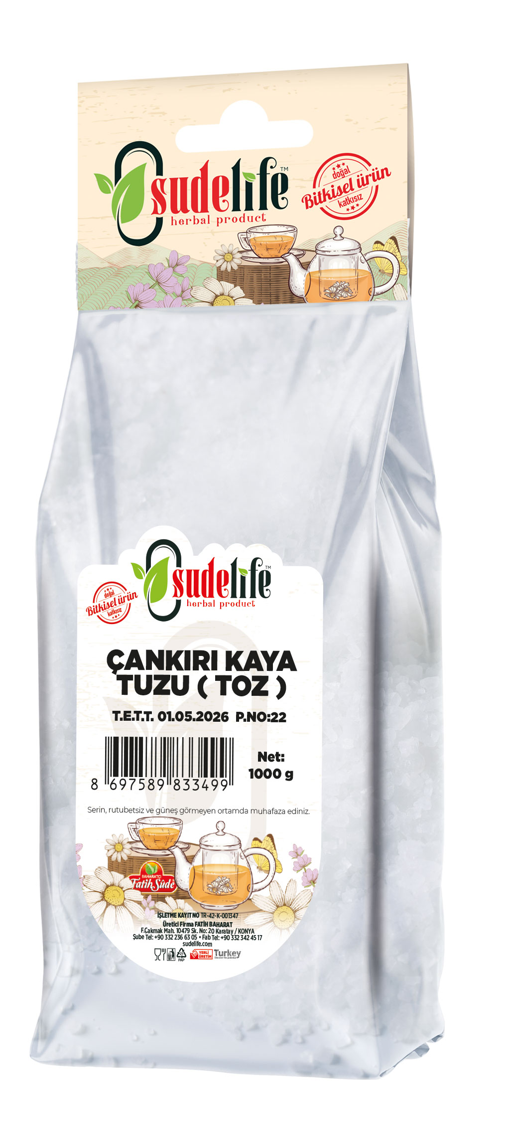 Kaya Tuzu 1000 g Öğütülmüş (Çankırı)