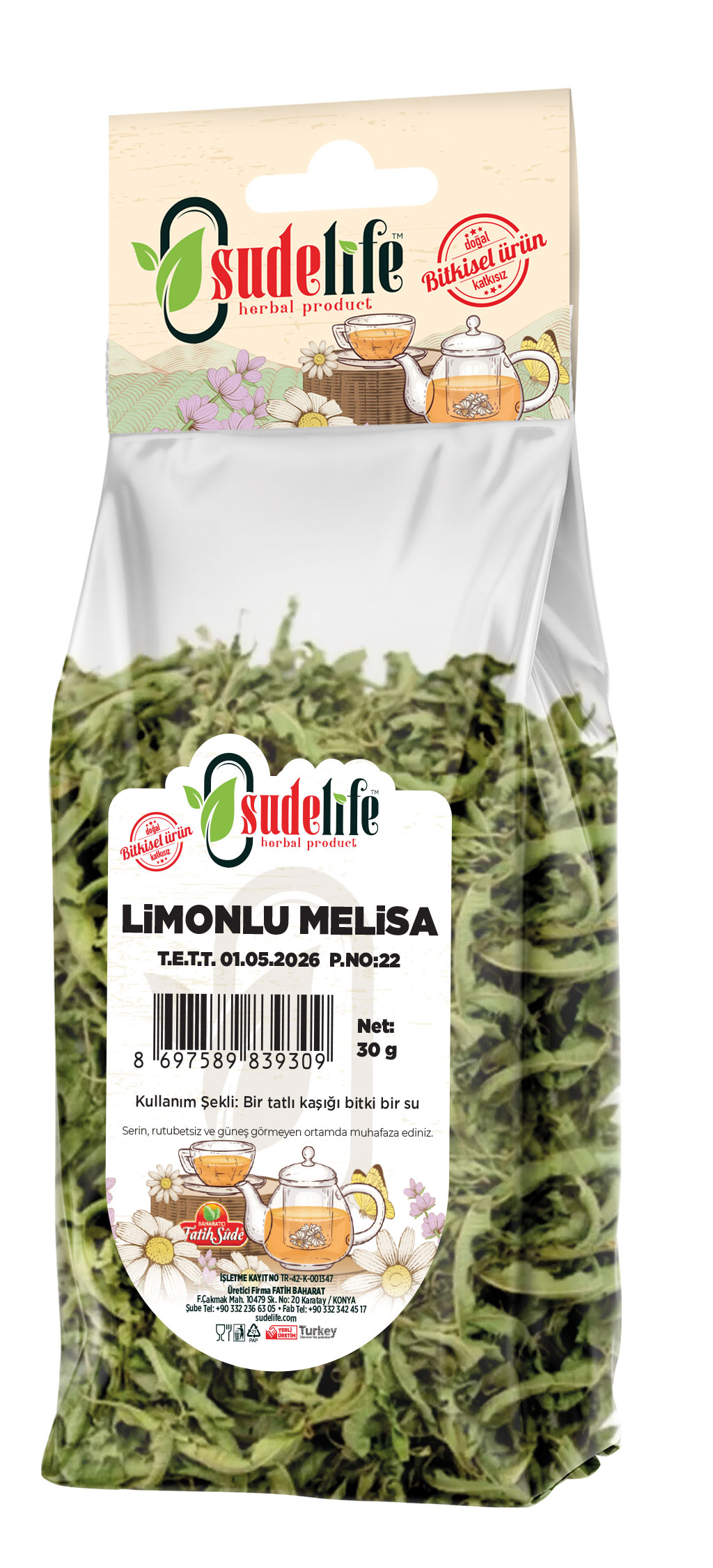 Limonlu Melisa 30 g